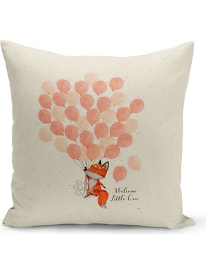 Filamente Çocuk Bebek Odası Dijital Baskılı Kırlent Kılıfı