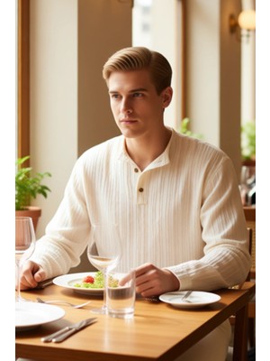 FRM Erkek Keten Karışımlı Relaxed Fit Gömlek Fonksiyonel Dayanıklı Kaliteli Konforlu Estetik Şık