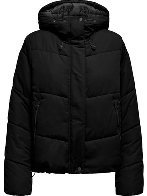 Only Kadın Onlmaggı Kapüşonlu Şişme Mont 15349123 Siyah