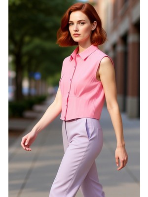 PayBuy Kadın Crop Kesim Kolsuz Gömlek Modern ve Yaz Konforunu Birleştiriyor Fonksiyonel Dayanıklı