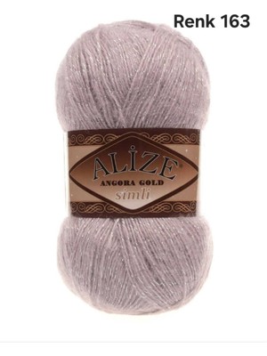 Lida Crafts Alize Angora Gold Simli Renk 163