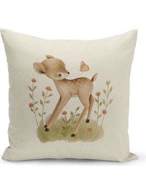 Filamente Çocuk Bebek Odası Dijital Baskılı Kırlent Kılıfı