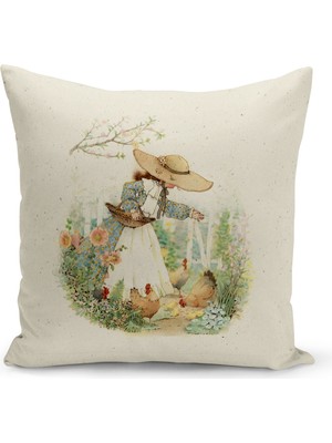 Filamente Çocuk Bebek Odası Dijital Baskılı Kırlent Kılıfı