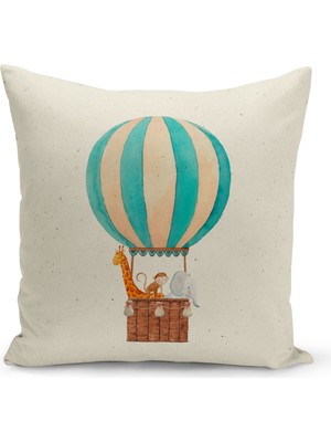 Filamente Çocuk Bebek Odası Dijital Baskılı Kırlent Kılıfı