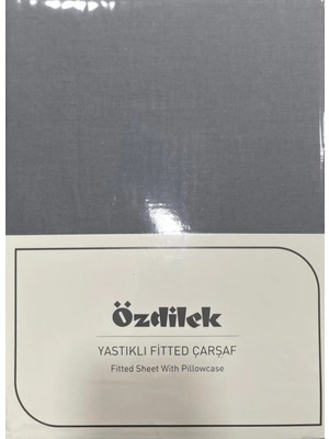 Özdilek Colourist Çift Kişilik Lastikli Çarşaf Takımı 160*200CM Kül Gri