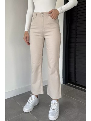 Gülseli Kadın Yüksek Bel Gabardin Pantolon P-00019044