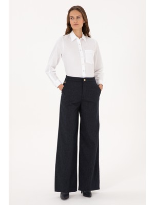 U.s. Polo Assn. Kadın Lacivert Pantolon (Kanvas-Chino) 50309263-VR033