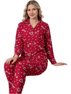 Bipamuk Marla Süet Kumaş Kadın Pijama Takımı Şık ve Yumuşak Dokulu Ev Giyim  M/2xl