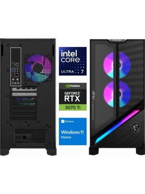 MSI Msı Mpg Infinite X3 Aı Ultra 7 265KF 2NVR7-655EU-K037 96GB 4*2tb RTX5070TI 16GB W11HOME Masaüstü Oyun Bilgisayarı