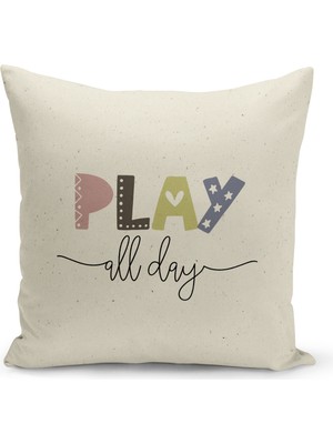 Filamente Çocuk Bebek Odası Dijital Baskılı Kırlent Kılıfı