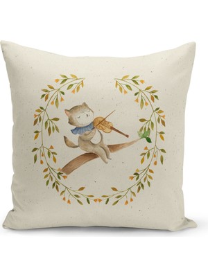 Filamente Çocuk Bebek Odası Dijital Baskılı Kırlent Kılıfı