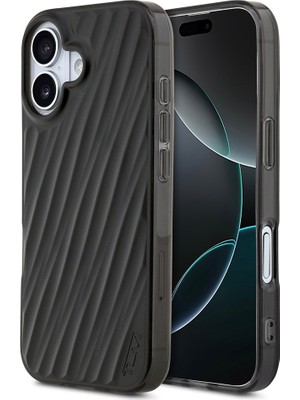 Tumi iPhone 17 Uyumlu Kılıf Tumı Orjinal Lisanslı M-Safe Şarj Özellikli Transparan Kapak Siyah
