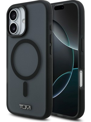 Tumi iPhone 17 Uyumlu Kılıf Tumı Orjinal Lisanslı M-Safe Şarj Özellikli Buzlu Transparan Kapak Siyah
