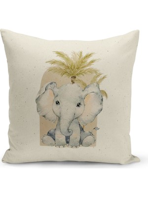 Filamente Çocuk Bebek Odası Dijital Baskılı Kırlent Kılıfı