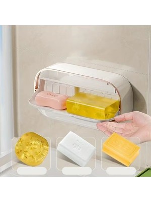 Aspata Store Buğz Kapaklı ve Drenaj Bölmeli Duvara Monte Sabunluk