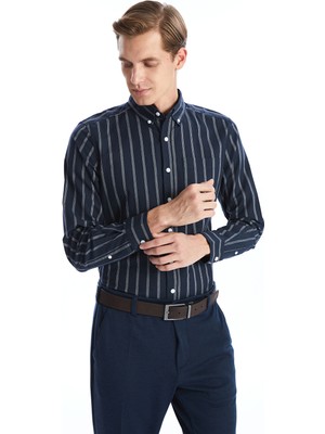 Lc Waikiki Yeni Sezon Regular Fit Uzun Kollu Çizgili Erkek Gömlek