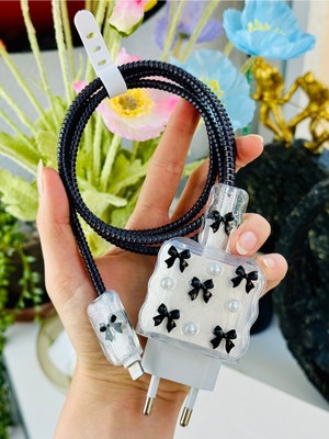 Go Aksesuar IPhone 18/20 W Şarj Cihazı Uyumlu 5 Parça Şarj Koruma Seti