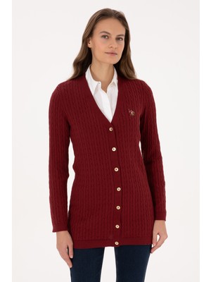 U.s. Polo Assn. Kadın Bordo Hırka (Triko) 50317789-VR014