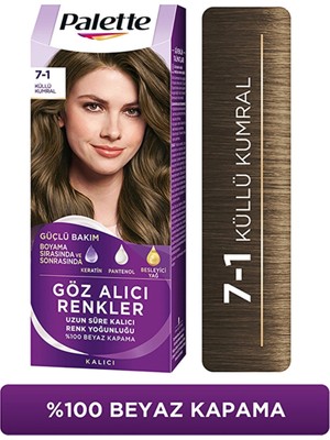 Palette Göz Alıcı Renkler Saç Boyası 7-1 Küllü Kumral