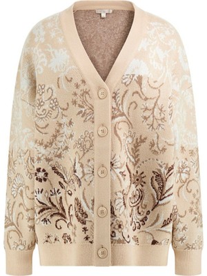 Guess Çok Renkli Kadın Hırka Ls Vn Jacquard Kadın Triko Hırka