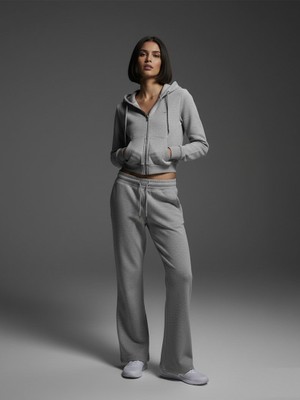 LTB Beli Lastikli Flare Gri Eşofman