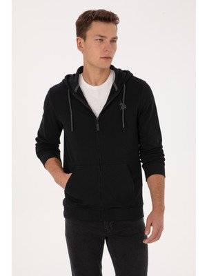 U.S. Polo Assn. Erkek Siyah Örme Hırka 50313748-VR046