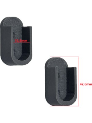 Ovis Outdoor Mobilya Boru Askı Flanşı Gri Plastik Oval Dolap Içi Elbise Gardırop Askılık Borusu Aparatı Elemanı
