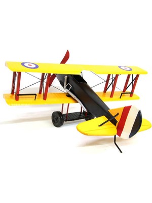 Dekoratif Metal Uçak Çift Kanatlı Vintage Ev Ofis Hediyelik