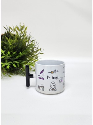 Happy Mountains Isme Özel Kişiye Özel Doktorlar Için Doktor Temalı Porselen T Kupa Bardak Latte Fincanı