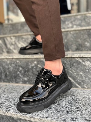 Kb-X6 Kuback Kömür Rugan Günlük Erkek Ayakkabı