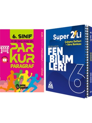 Metin Yayınları Örnek Akademi 6. Sınıf Fen Bilimleri Süper Ikili ve Metin Par Kur Paragraf Soru Bankası Seti 2 Kitap