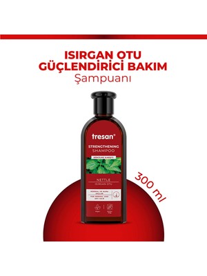 Tresan Dökülme Karşıtı Isırgan Otu Güçlendirici Bakım Şampuanı Normal ve Kuru Saçlar 300 ml