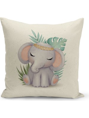 Filamente Çocuk Bebek Odası Dijital Baskılı Kırlent Kılıfı