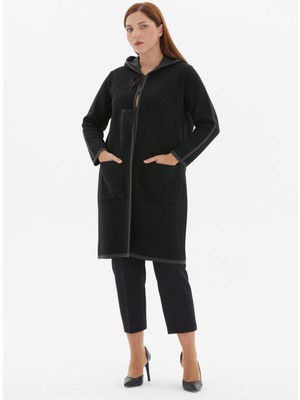 Selen Siyah Kadın Hırka 25KSL4181