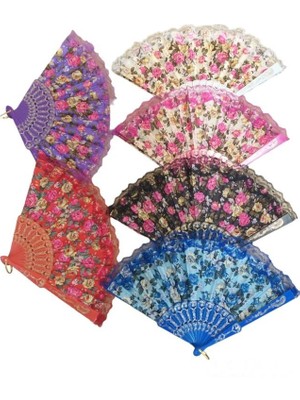 Yelpaze Karışık Renk 12 Adet