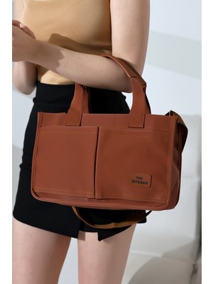 TheMoiss Taba Iki Cepli Su Geçirmez El,kol ve Omuz Çantası,tote Bag Kadın Çanta