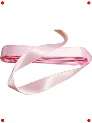 MarkEntegra Pembe Saten Kurdele (1 cm x 10 Metre)