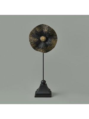 Matmel Deco Begonvil Dekor - Siyah / Gold - 32 cm