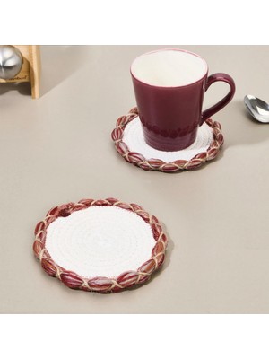 Matmel Soft Laetus Bardak Altlığı - Ekru - 13X13 cm