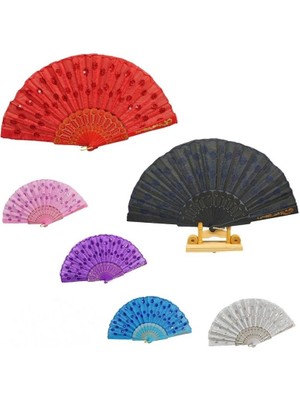 Pullu Yelpaze Karışık 12 Adet