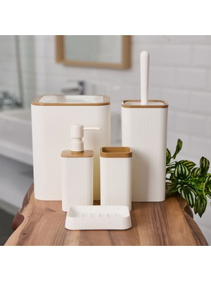 Matmel Bath Mina Due 5'li Banyo Seti - Beyaz