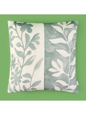 Matmel Soft Nora Kırlent - Yeşil / Ekru - 45X45 cm