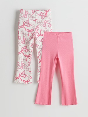 Lc Waikiki Yeni Sezon Beli Lastikli Kurdele Detaylı Kız Çocuk Tayt