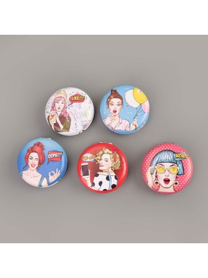 Matmel Pop Art Ayna - Asorti - 6.5 cm