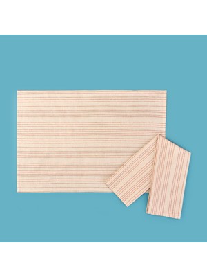 Lulea 2'li Kurulama Bezi - Krem - 40X60 cm