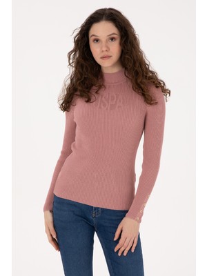 U.S. Polo Assn. Kadın Orkide Yarım Balıkçı Yaka Kazak 50310051-VR221