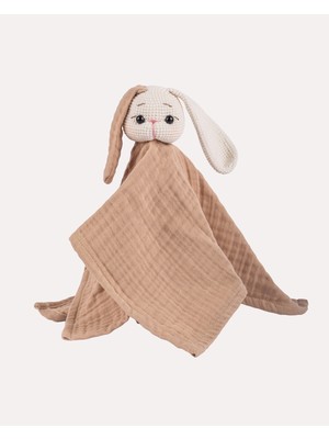 Hoogie Lue Bunny %100 Organik Müslin Amigurumi Tavşan Uyku Arkadaşı