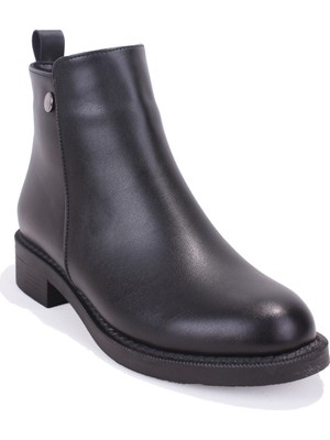 Dagoster DZA07-1062770 Siyah Günlük Düz Topuk Kadın Bot