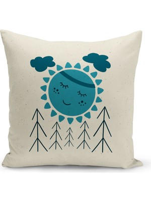 Filamente Çocuk Bebek Odası Dijital Baskılı Kırlent Kılıfı