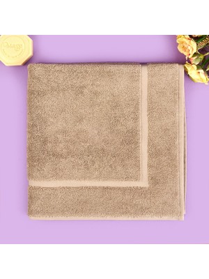 Matmel Soft Samantha Ayak Havlusu - Koyu Bej - 60X60 cm